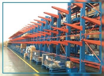 헤비 듀티 캔틸레버 선반 쌓기